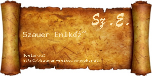 Szauer Enikő névjegykártya